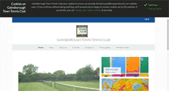 Desktop Screenshot of gainsboroughtennisclub.co.uk