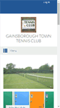 Mobile Screenshot of gainsboroughtennisclub.co.uk
