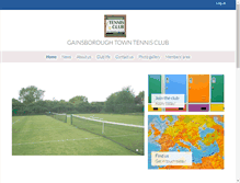 Tablet Screenshot of gainsboroughtennisclub.co.uk